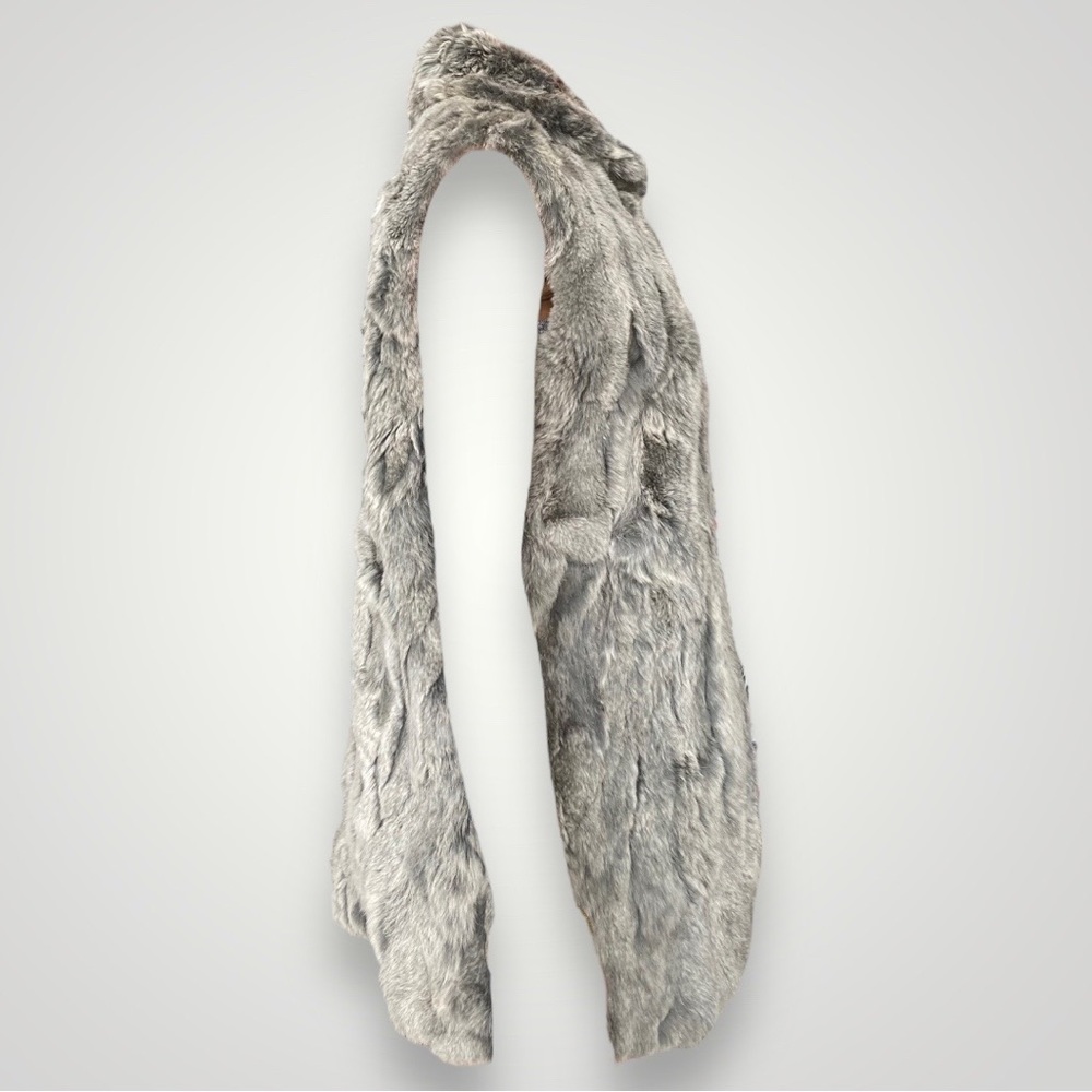 Adrienne Landau Grey Rabbit Fur Vest Jacket 🌪️ - Picture 5 of 8